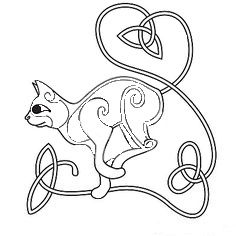 Chat Celte Dessins Celtiques Celtique Coloriage Chat Chat Celte Dessins Celtiques Celtique Coloriage Chat