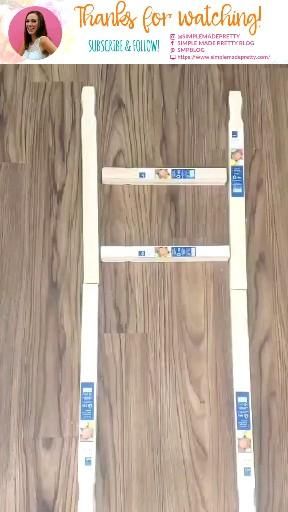 Farmhouse ladder tutorial - Farmhouse ladder video Farmhouse ladder tutorial - Farmhouse ladder video
