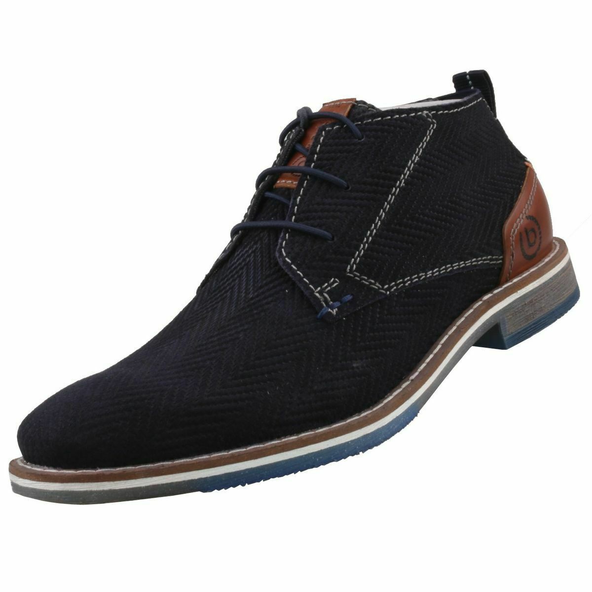 Bugatti señores Business-zapato cuero negro en la talla 43