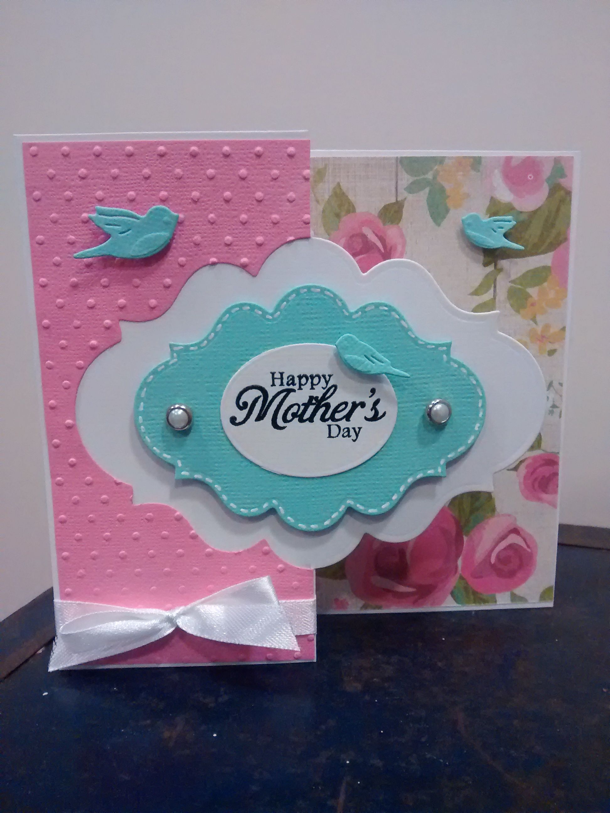 Charming Card Making Class Ideas Part - 6: Motheru0027s Day Card Using Kaisercraft Confetti Paper, Used To Teach Card Making Class.
