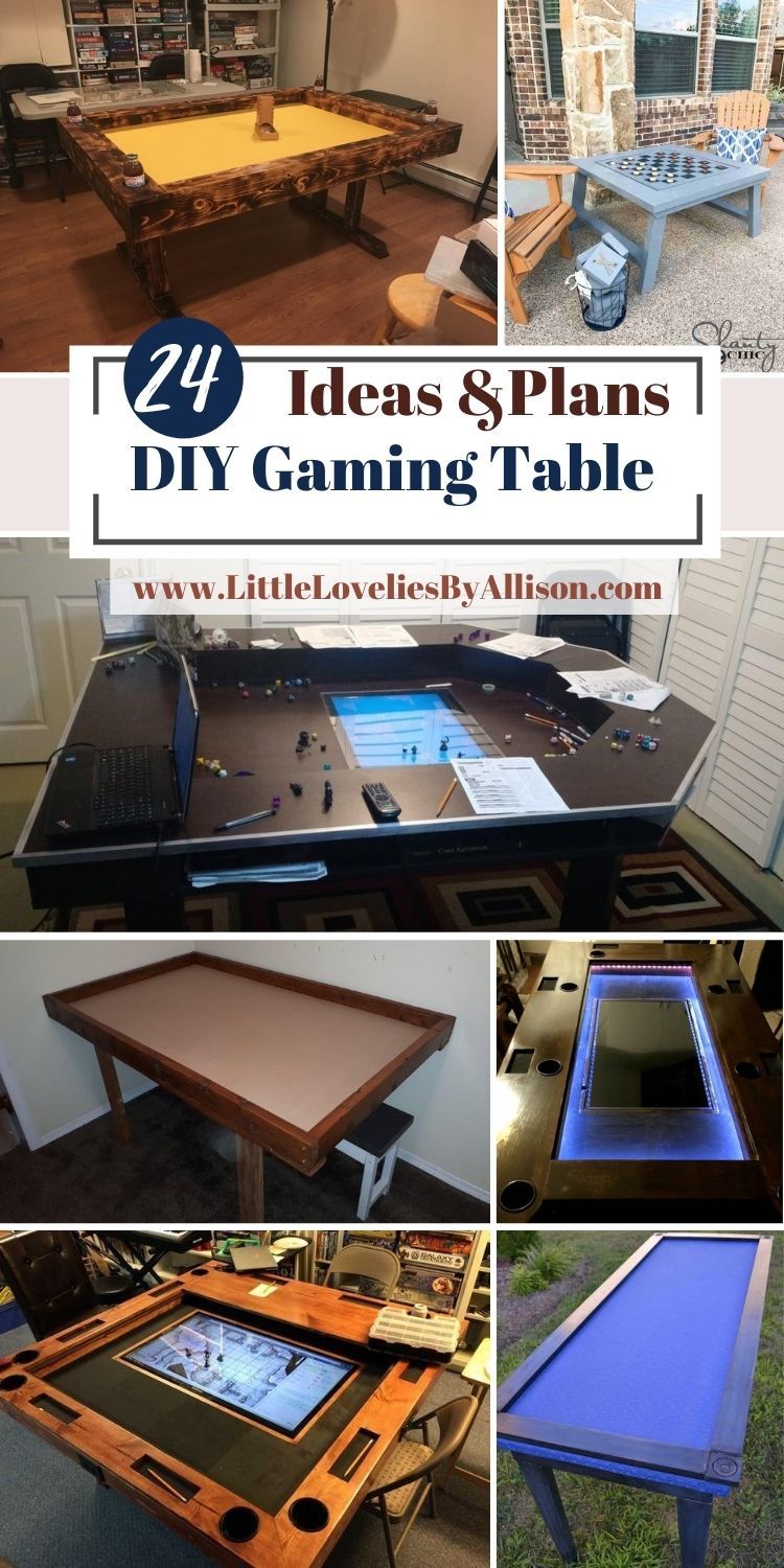 24 DIY Gaming Table Plans Do It Yourself Easily