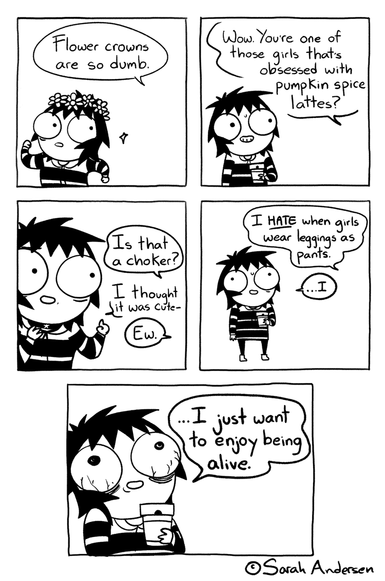 Sarah Anderson Comics, Sara Anderson, Cute Comics, Funny Comics, Read Comics, Saras Scribbles, 4 Panel Life, Hilarious, Funny Memes