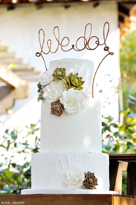 Succulent Wedding Cake Succulent Wedding Cake