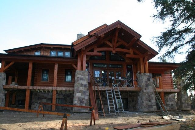 rustic house plans with walkout basement | Log home floor plans with
