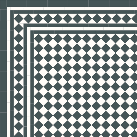London Mosaic Victorian Tile Design Clic 50 Monochrome London Mosaic Victorian Tile Design Clic 50 Monochrome Traditional Floor Tiles