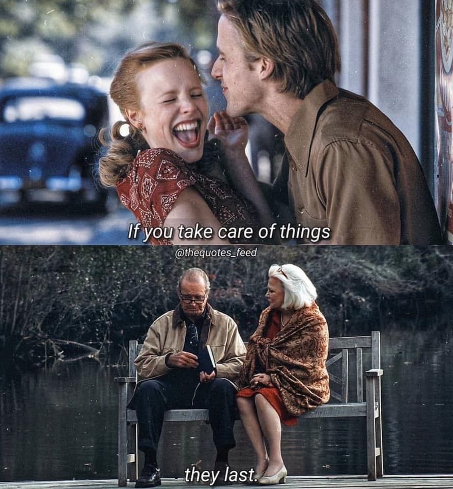 The Notebook 📝🔐 | Romantic movie quotes, Notebook movie quotes