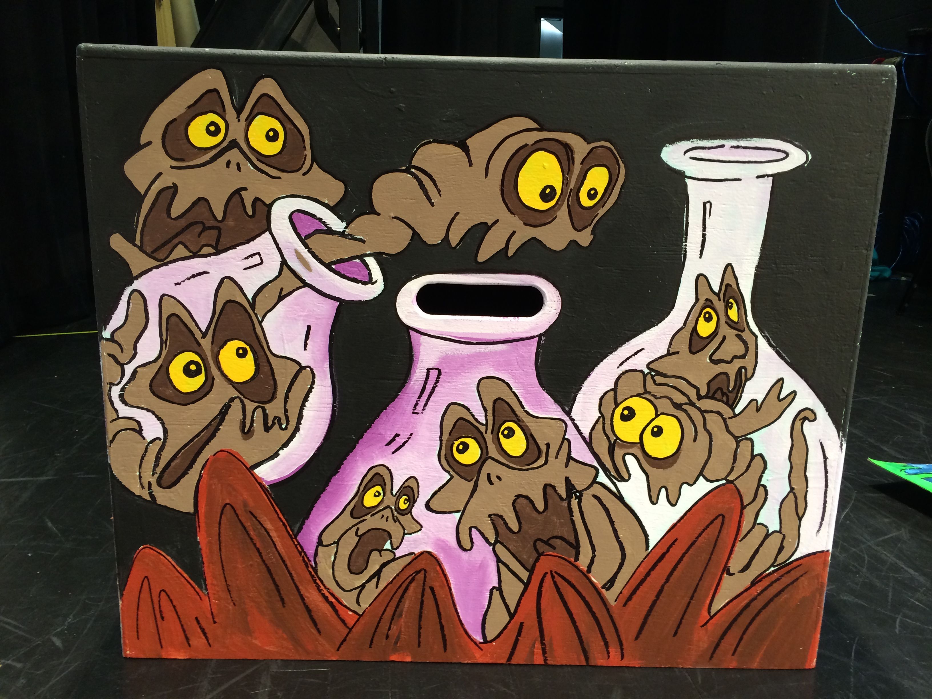 Poor unfortunate souls prop for Little Mermaid Jr. Halloween camping