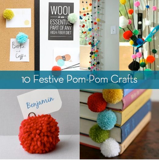 Roundup 10 Pom Decor And Craft Projects Diy Design 10 Diy Pom Holiday Decor And Craft Projects Http Diyideas4home