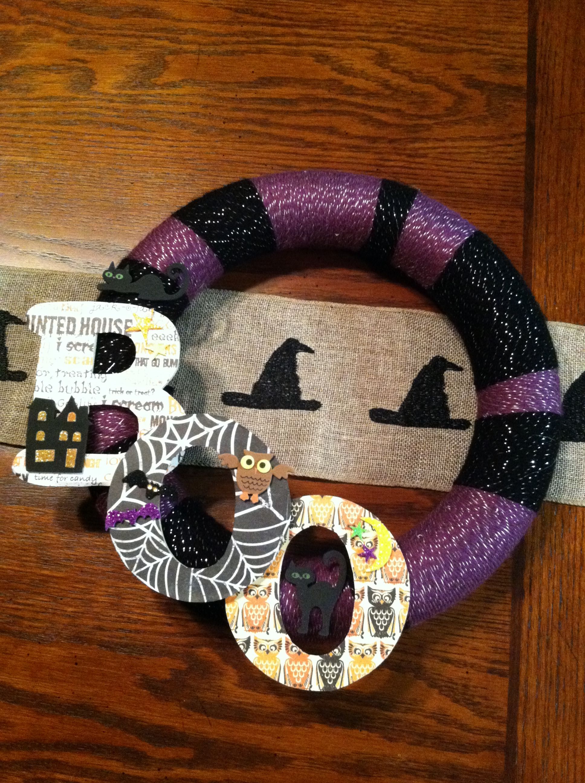 Different Halloween door wreaths would be easy to make in bulk. Fall