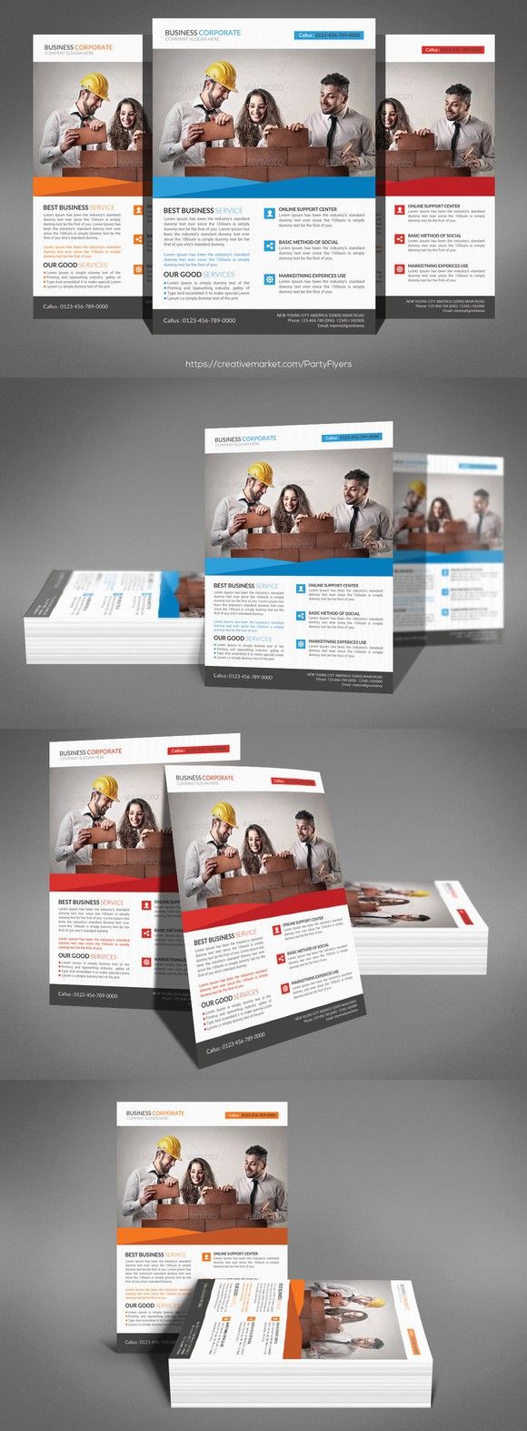 Construction Business Flyer Template | Flyer template ...
