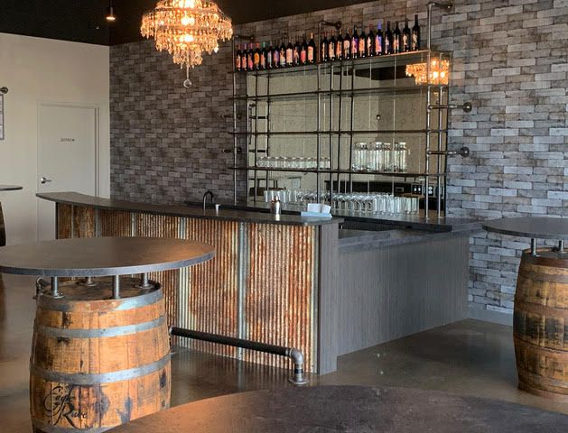 Rustic Bar With Dakota Tin Reclaimed Metal Panels Created By Daugherty rustic-bar-with-dakota-tin-reclaimed-metal-panels-created-by-daugherty