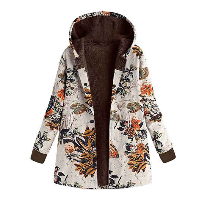 Details about Womens Retro Floral Hooded Fleece Coat Winter Long Jacket Parka Overcoat S 5XL Details about Womens Retro Floral Hooded Fleece Coat Winter Long Jacket Parka Overcoat S 5XL