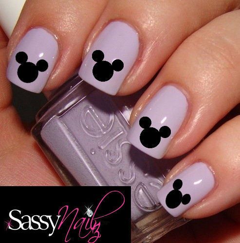 1X MICKEY & MINNIE Disney Nail Decal Stickers Nails Pinterest Mickey Mouse Nail Art | Mickey Mouse Disney Head nail art decal water transfer wrap not . - 1X MICKEY & MINNIE Disney Nail Decal Stickers Nails Pinterest