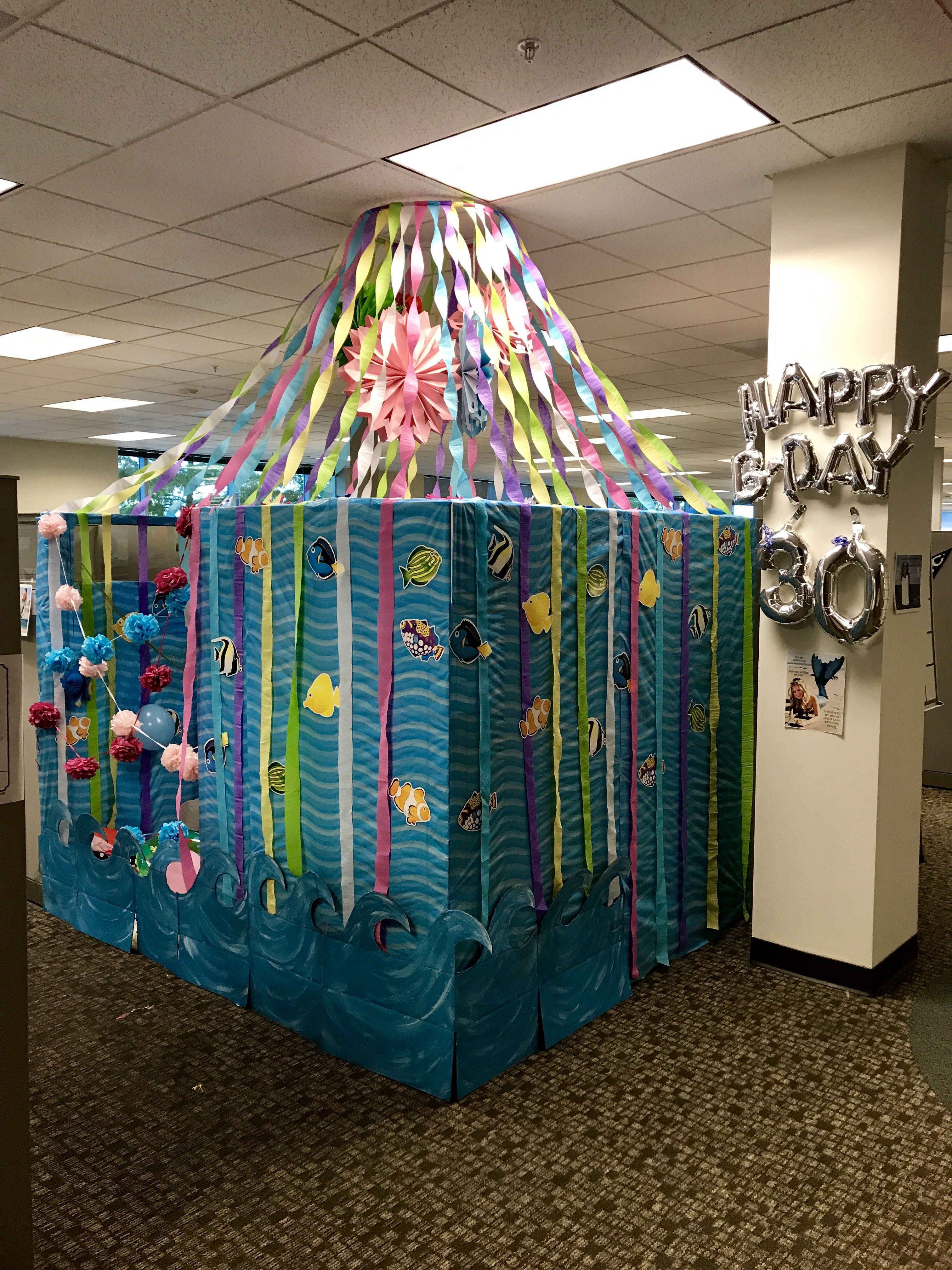 Pin On Office Birthday Cubical Decorating