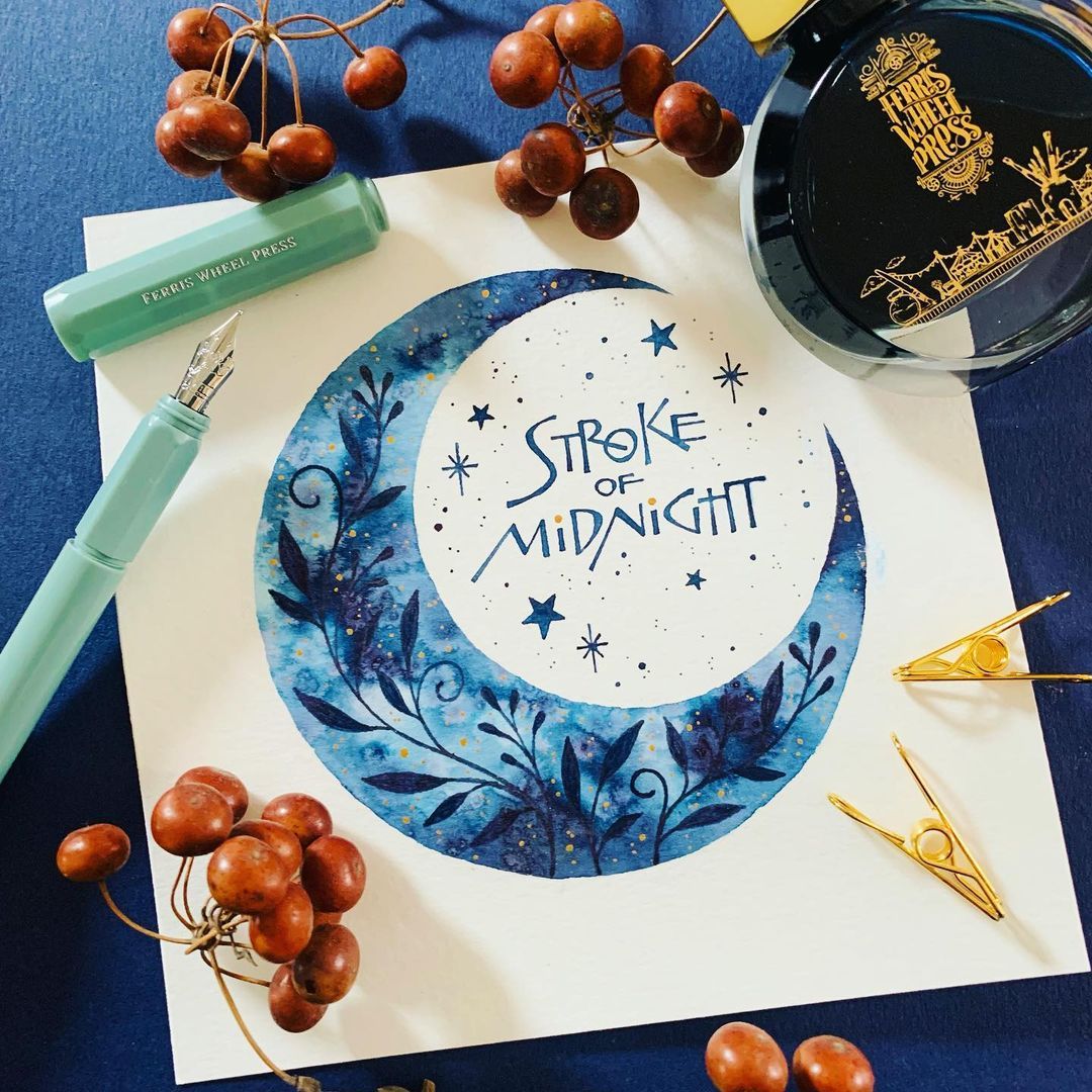 Kay on Instagram: “Got a new ink “Stroke of Midnight” from @ferriswheelpress and tried to showcase its beauty in this piece✨ The color of th… Ink, Color, Piecings Kay on Instagram: “Got a new ink “Stroke of Midnight” from @ferriswheelpress and tried to showcase its beauty in this piece✨ The color of th… Ink, Color, Piecings