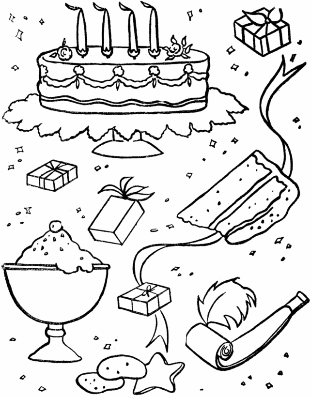 Birthday Party Coloring Pages