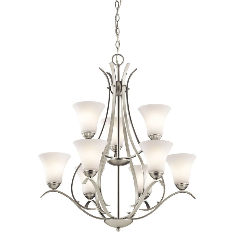 Kichler 43506 Led Chandelier Shades Brushed Nickel