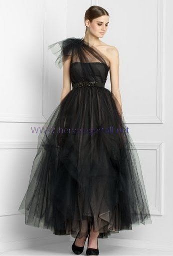 One Shoulder Tulle Dress