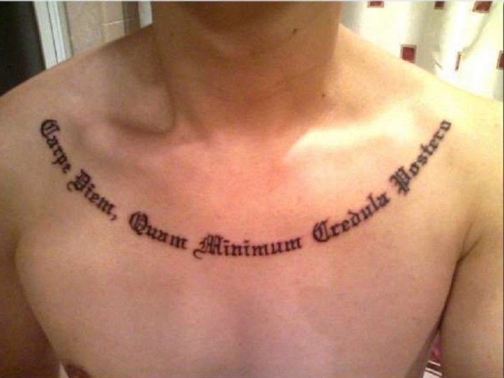 Meaningful Quotes Tattoo Around The Chest For Guys Tattoo Quotes About Life Loyalty Tattoo Chest Tattoo Quotes