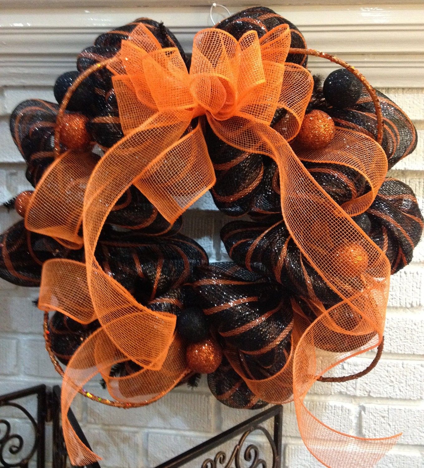 Where to buy Halloween Door Wreath Classic Orange - 2015 Halloween - halloween front door decor Where to buy Halloween Door Wreath Classic Orange - 2015 Halloween - halloween front door decor