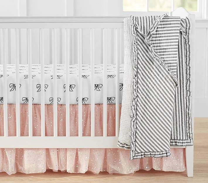Pottery Barn Kids Elliott Toddler Quilt+Crib Skirt