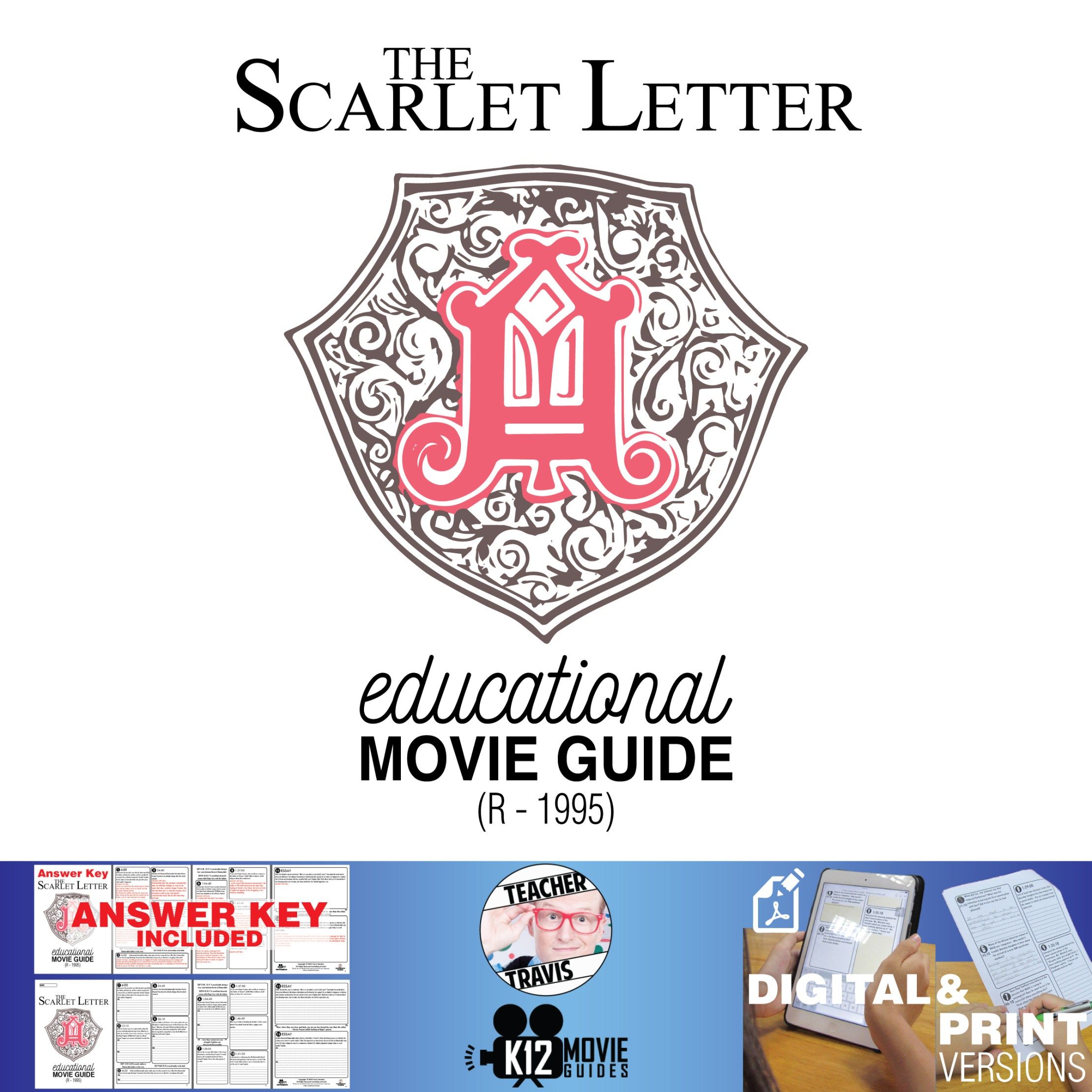 The Scarlet Letter Movie Guide | Questions | Worksheet (R - 1995) challenge students to think critically about the decisions made by the leaders of the ...