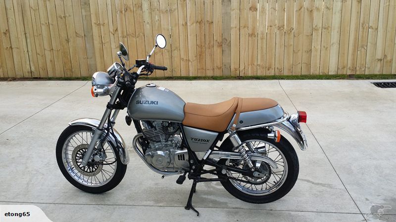 Custom Scrambler Tracker Cafe Tu250x Suzuki 2017 Tu 250x