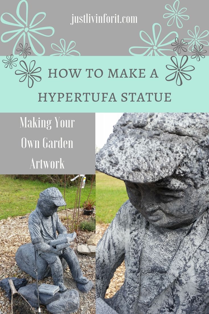 How To Make Your Own Hypertufa Garden Statue Art Diy Sculptures Cement Statues Garden Art Sculptures Cement, Make Your Own Garden Statue
