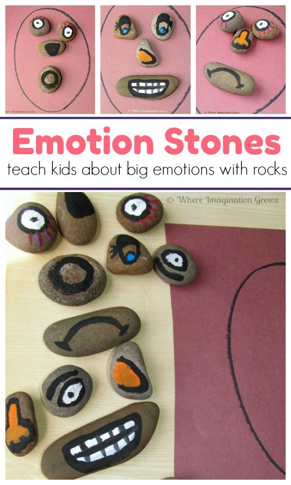 Build-a-Face Story Stones for Teaching Emotions to Kids! A fun learning activity that helps preschoolers and toddlers learn about emotions and how to handle those big emotions. #storystones #kidsactivities #preschool #learningactivities #emotions Nursery Activities, Toddler Learning Activities, Preschool Activity, Preschool Learning Activities, Preschool Lessons, Infant Activities, Fun Learning, Childcare Activities, Preschool Printables