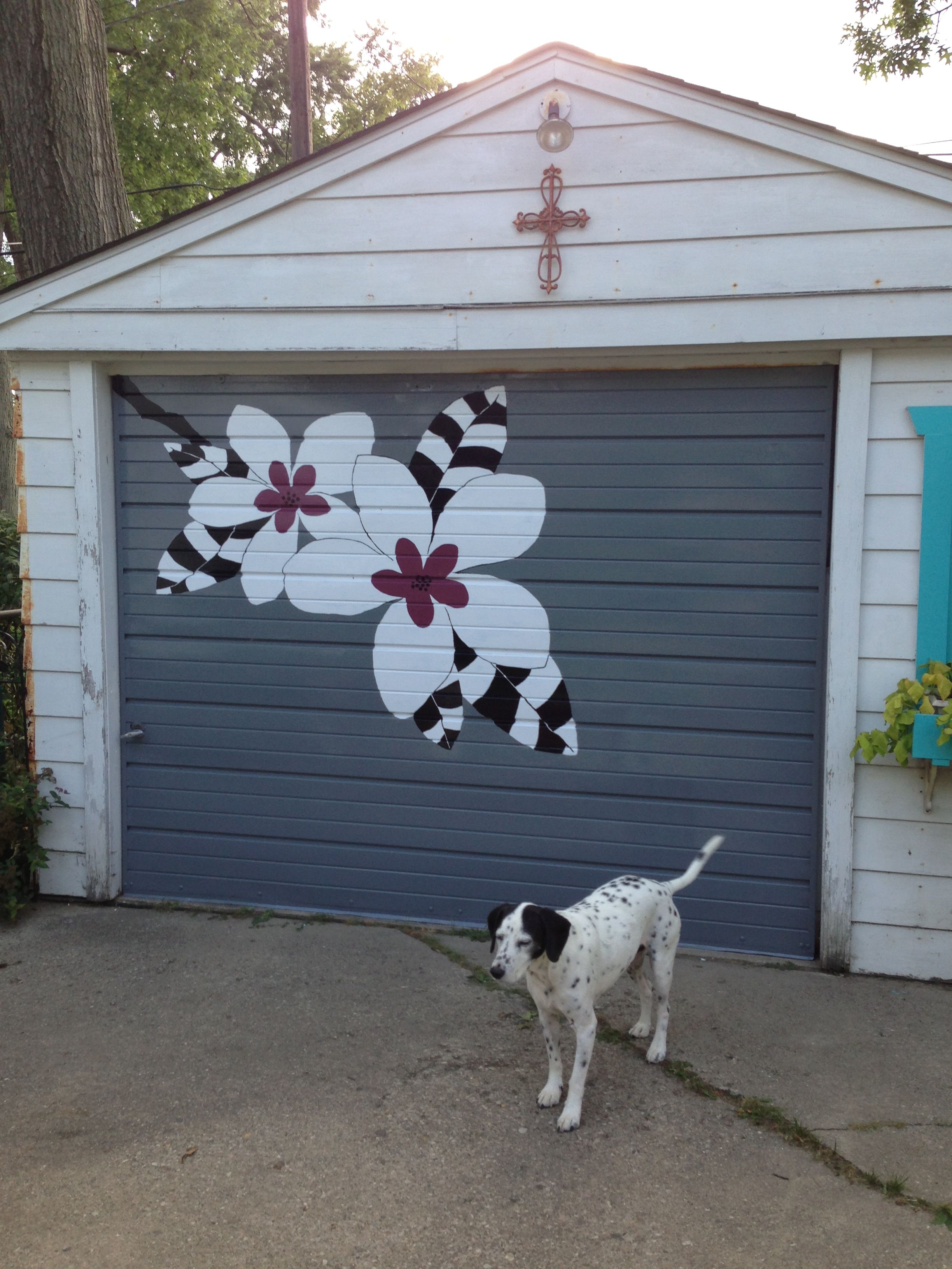 Garage door art diy Garage door art diy