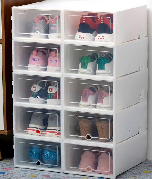 6pc Transpa Shoe Box Thickened Dustproof Storage Can Be Stacked Combination In 2020 Bo - Shoe Storage Bins 6pc Transpa Shoe Box Thickened Dustproof Storage Can Be Stacked Combination In 2020 Bo - Shoe Storage Bins