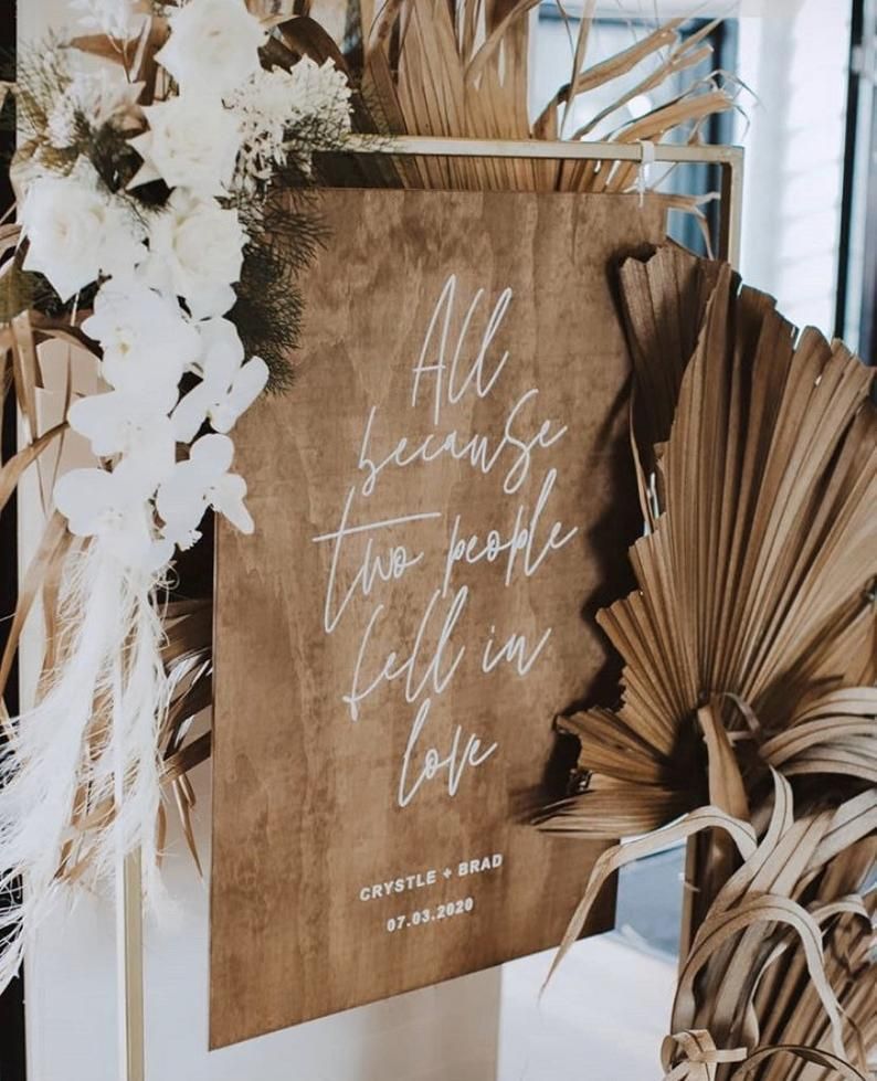 Beach Wedding Signs, Boho Beach Wedding, Wooden Wedding Signs, Wedding