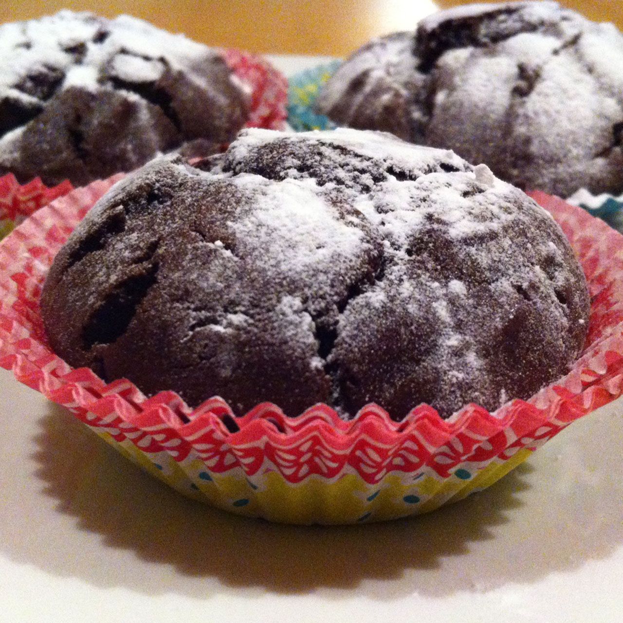 #Chocoladecakejes met Teffmeel. Meestal gebruik ik in mijn recepten meelsoorten ...