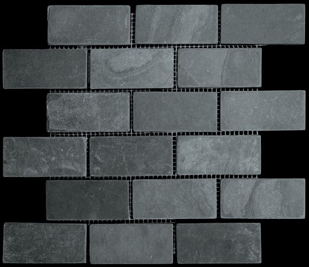 12 X 24 Black Slate Floor From Home Depot With Delorean Gray Grout Http M Homedepot Com P Ms Inter Black Bathroom Floor Black Tile Bathrooms Slate Flooring