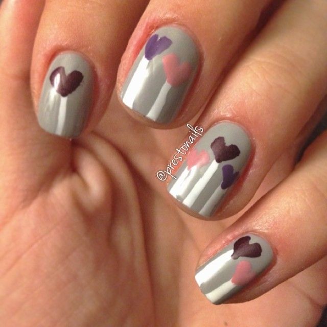 My Valentine's Day #nailart, inspired by @Megan Morrison! I just loved