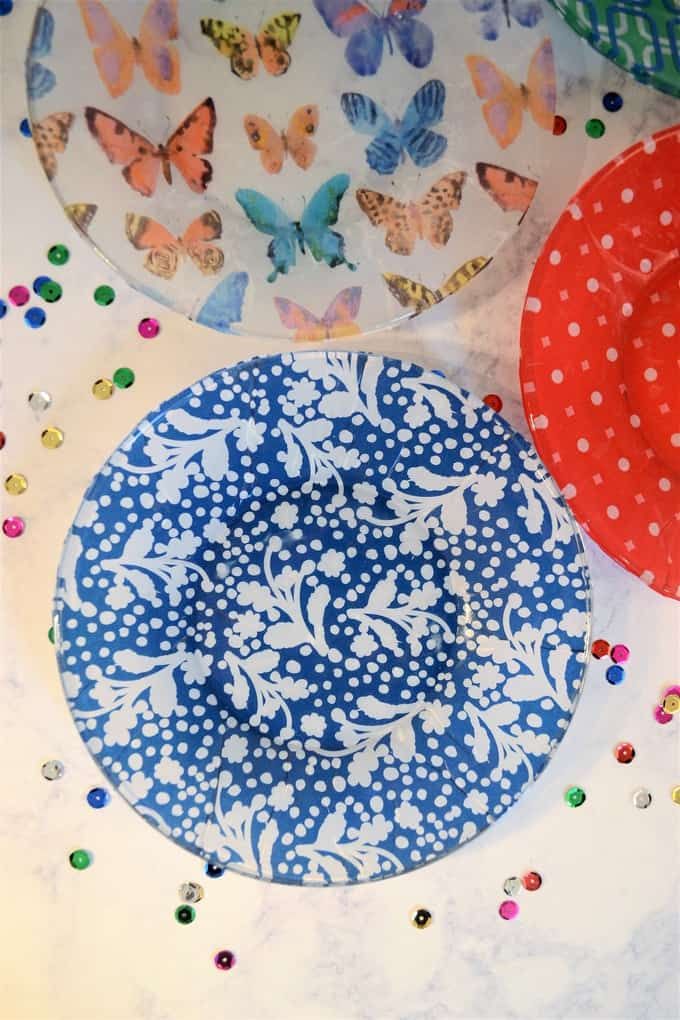 Decoupage Plates 3 Easy Paper Crafts, Easy Diy Crafts, Diy Craft Projects, Craft Ideas, Project Ideas, Diy Ideas, Party Ideas, Diy Mod Podge, Mod Podge Crafts