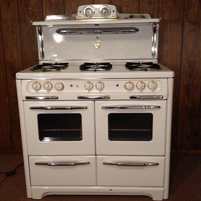 1950 S Wedgewood Double Oven Vintage Stove W 6 Burners Antique Price Guide Details Page Vintage Stoves Antique Stove Vintage Oven