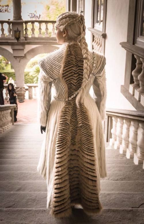 manteau blanc fourrure daenerys manteau blanc fourrure daenerys