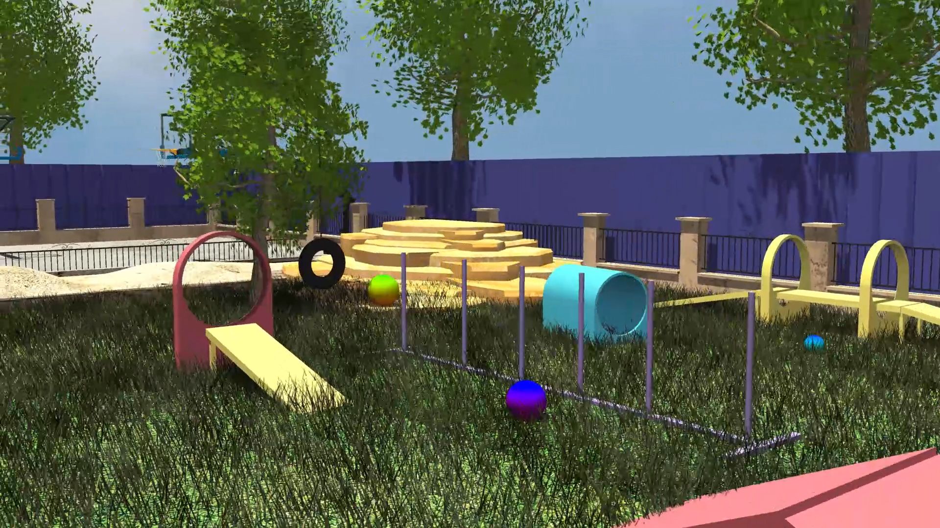 Your dog will have endless fun in our doggy playground