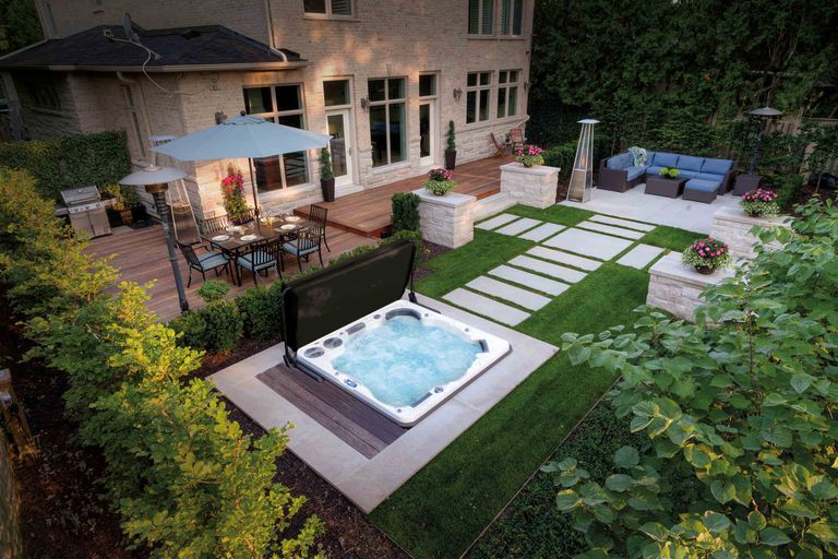 New! Introducing the House Beautiful hot tub and swim spa collection #backyardoasis