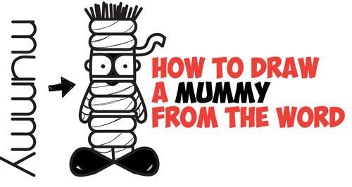how to draw a cartoon mummy word toon cartoon easy step by step how to draw a cartoon mummy word toon cartoon easy step by step drawing tutorial for kids