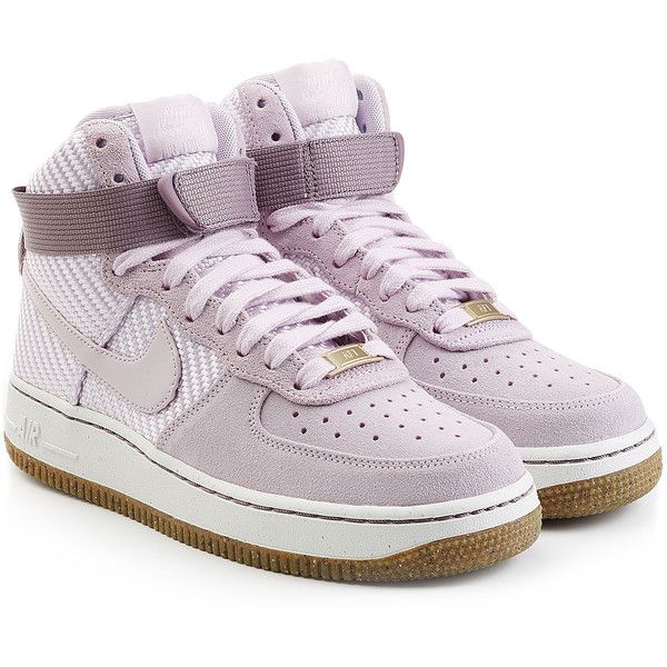 Nike Airforce 1 Suede High Top Sneakers Featuring Polyvore Womens Fashion Shoes Sneakers
