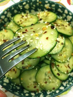 Asian Spicy Sesame Cucumber Salad Recipe Asian Spicy Sesame Cucumber Salad Recipe