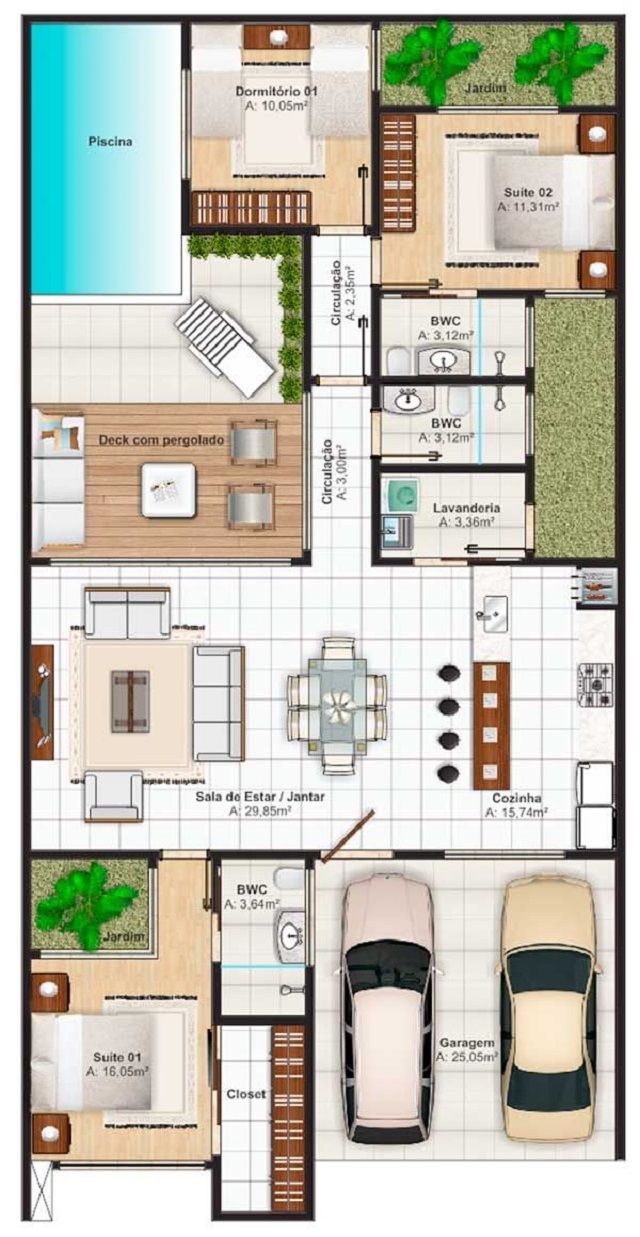 plan appartement 140m2