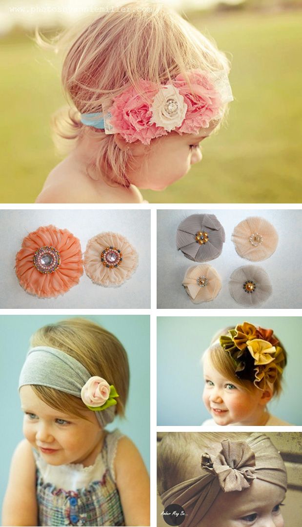 Fall Floral Headband Bows for Toddler Girls Coral Floral Hair Bows for Girls