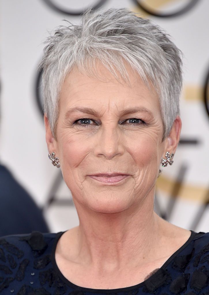 Hair, Brown Hair With Highlights, Jamie Lee Curtis Haircut, Mom Hairsty...