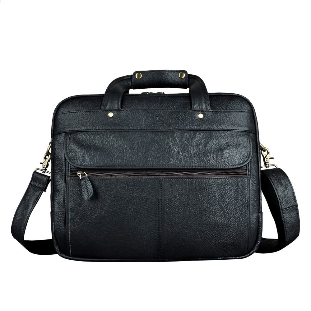 Le/'aokuu Men/'s Genuine Leather Handbag Briefcase Tote Shoulder Bag Messenger Bag