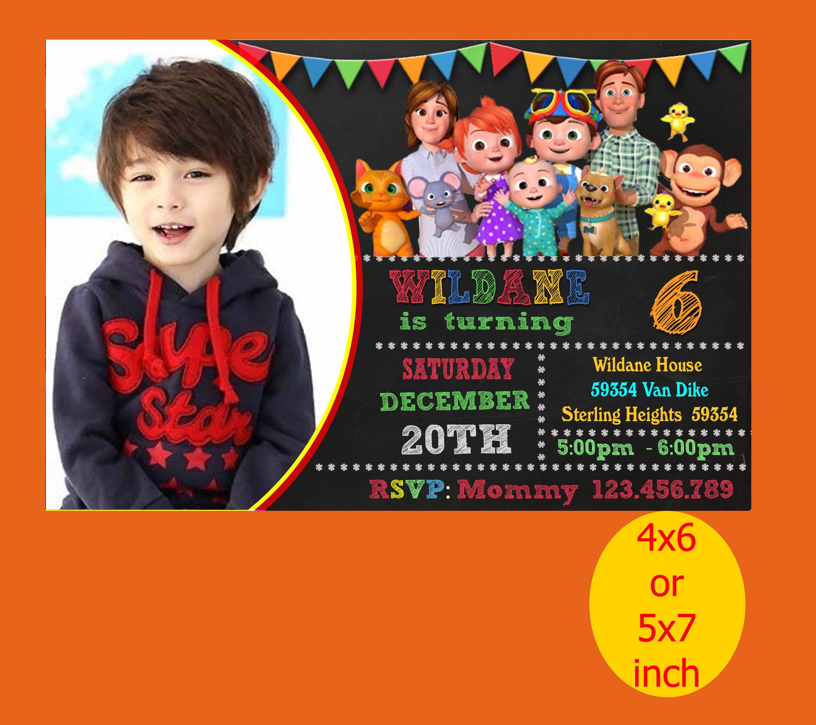 Download Cocomelon Birthday Invitation, Cocomelon Invitation ...