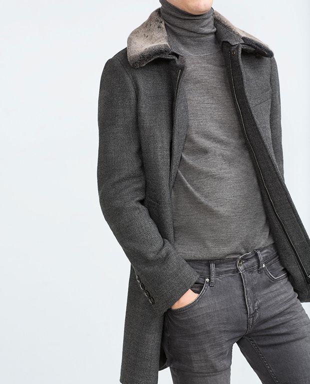 Manteau homme gris zara Manteau homme gris zara