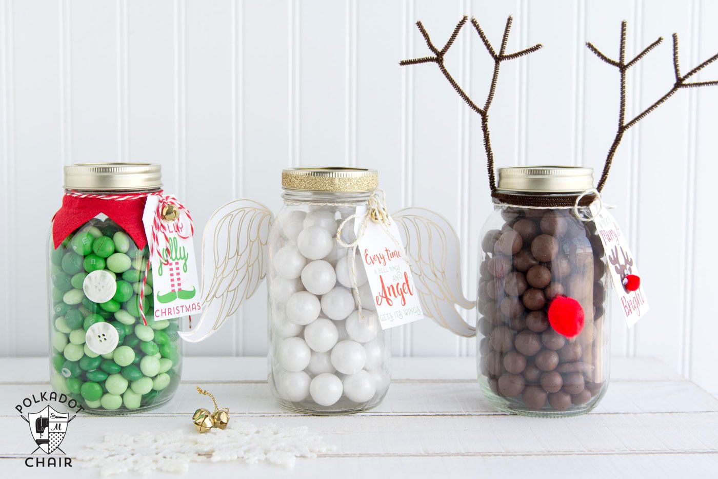 Angel Christmas Mason Jar Gifts Angel Christmas Mason Jar Gifts